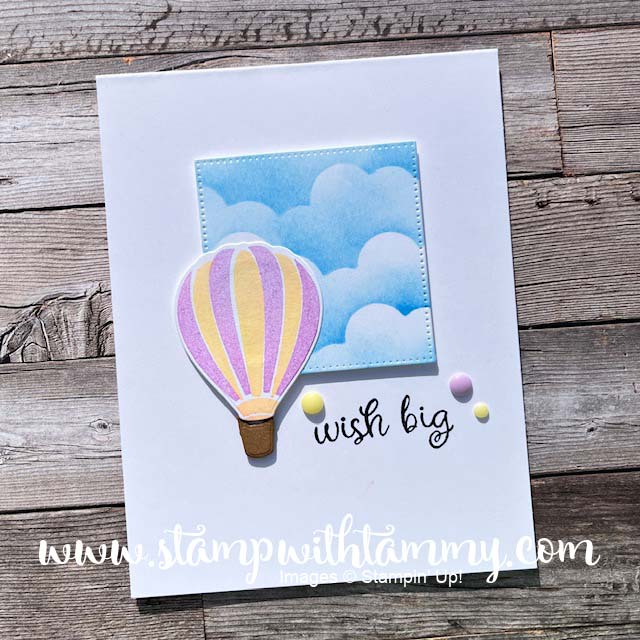 Stampin’ Up! Hot Air Balloons – 5 Min Card!!