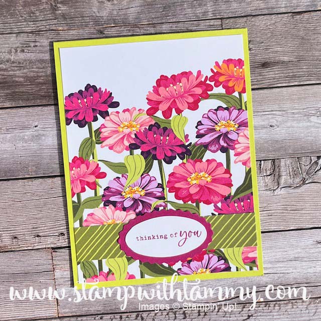 Stampin’ Up! Flowering Zinnias