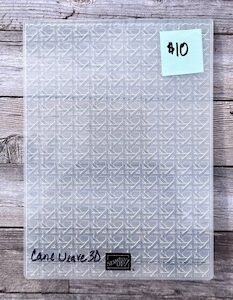 Cane Weave 3D Embossing Folder