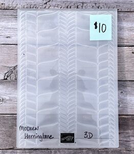 Modern Herringbone 3D Embossing Folder