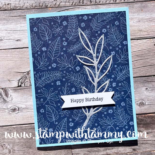 One Last True Blue Floral Card!