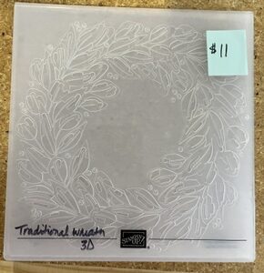 Traditional Wreath 3D Embossing Folder