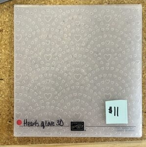 Hearts of Love 3D Embossing Folder