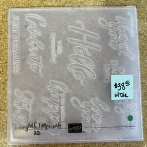 Thoughtful Moments Hybrid Embossing Folder